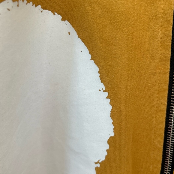 Amazing LA BASS OS Gold Dot Print Long Balloon Zip Jacket Pockets 52"B Lagenlook - Picture 4 of 7